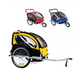 Bicikli Utánfutó ( Szines 2 gyerek részére)